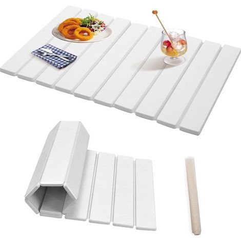 Tapis d'égouttage en pierre pour plan de travail de cuisine, tapis en terre de diatomées, tapis d'égouttage 61 x 41 cm, tapis de (1/4)