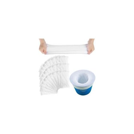 30 Stück Poolskimmer-Socken, Poolskimmer-Socken, Poolskimmer-Filtersocken, Poolfiltersocken, Poolskimmer-Socken, Pollen- und Schaum-Poolfilter (1/5)
