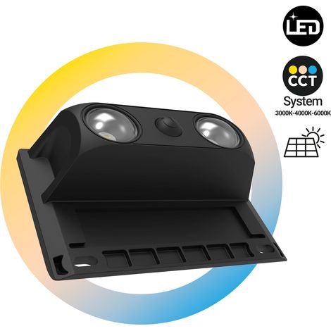 Lampada LED solare da esterno - CCT - 2 LED - 60lm (1/5)