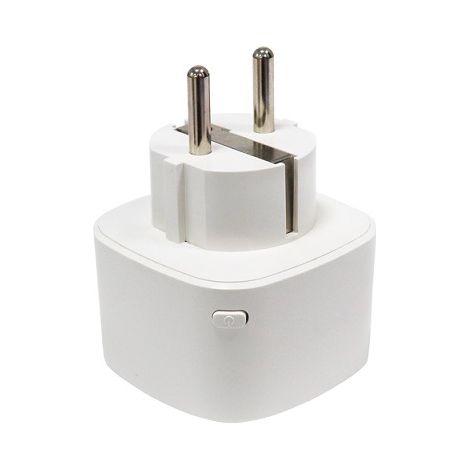 Prise intelligente Wi-Fi sans fil portable (Norme UE), Fiche, Chargeur de voyage — Blanc (1/5)