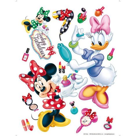Stickers géant Minnie et Daisy Make Up Disney (1/4)