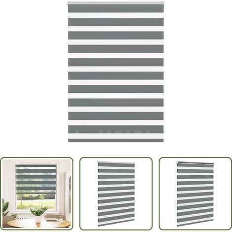Doppelrollo -  Doppelrollo Dunkelgrau 110x150 cm Stoffbreite 105,9 cm Polyester (1/5)