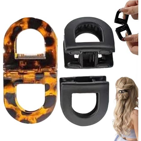 Paquete de 2 pinzas magnéticas para el cabello, pinzas magnéticas antideslizantes para peinar el cabello para mujeres, pinza magnética para el cabello, diseño 2 en 1 sin costuras para peinados diarios (1/5)