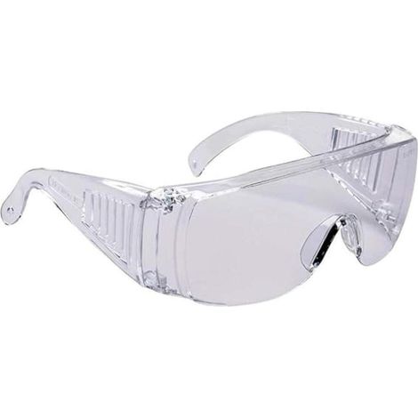 Lunettes de sécurité Visiteur,Lunettes de protection antibuée,coupe-vent,étanche à la poussière,Résistant aux chocs,PC,transparent (1/4)