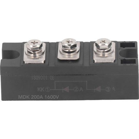 Gleichrichtermodul mit gemeinsamer Kathode, 3-polige Photovoltaikdiode, entspiegelt, MDK 1600 V 200 A (1/5)