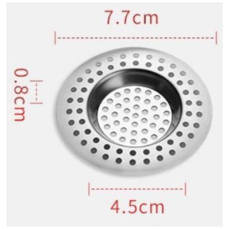 2 Pcs, Évier Filtre de Vidange, Grille Evier Cuisine, en Acier Inoxydable, pour Évier de Cuisine/Salle de Bain, Anti-Obstructio (1/5)