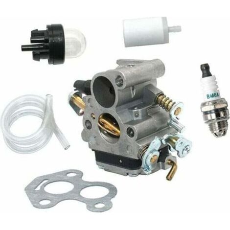 Carburateur pour tronçonneuses Husqvarna H235 235e, H236 236e, H240 240e, CS2234, CS2234S, CS2238, CS2238S, McCulloch CS340, CS380, Craftsman 358381600, 577831101 et RedMax GZ380 (huile). (1/5)