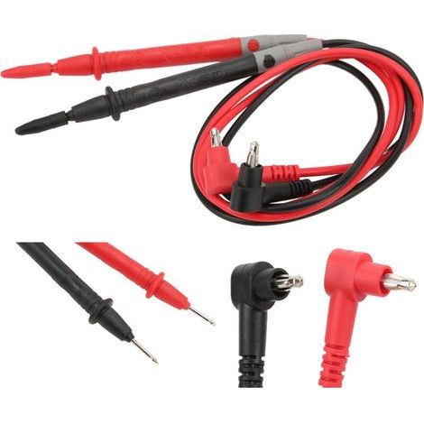 Sondes de Multimètre, Kit de Test en Silicone Souple pour électricien, Cordons de Mesure ,Multimètre Numérique Cordon Sonde Testeur Câble UA12 20A (1/5)