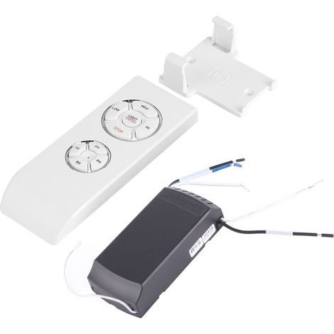 Ventilateur de Plafond à Télécommande - 4 Pales, 3 Vitesses, Éclairage Inclus (1/5)