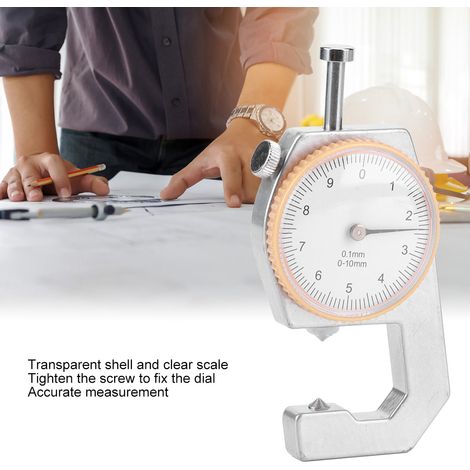 jauge d'épaisseur de précision portable 0-10 mm, pointe d'outil micromètre (1/4)