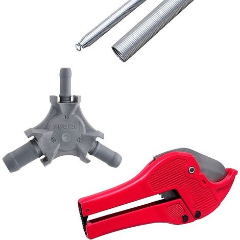 4-teiliges STARTER-Werkzeug-Set für Alu-Mehrschicht-Verbundrohr 16 x 2 mm in Verbindung mit Steckfittings
