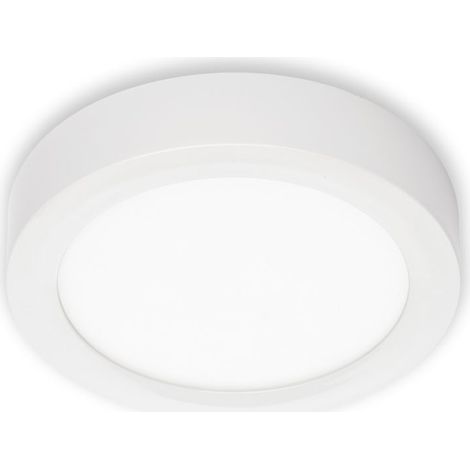 LED Aufbauleuchte 4000K IP20 12 W weiß Metall-Kunststoff Ø 17 cm Briloner