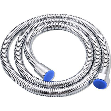 Flexible de douche 1.5M Chromé en Acier Inoxydable Tuyau de Douche Universel Anti-torsion Accessoires salle de bains,Starlight (1/5)
