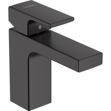 hansgrohe Vernis Shape Basin Mixer Tap 100 Matt Black - 71569670 (1/5)