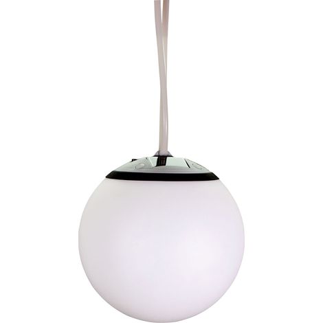 Tibelec – Suspension solaire ronde 100% autonome – Éclairage LED extérieur – Résistante aux intempéries – Autonomie jusqu'à 8 heures (1/5)