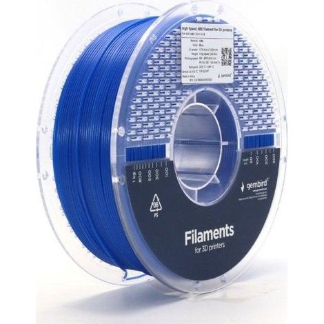 ABS-Filament Gembird 1,75 mm hohe Geschwindigkeit blau
