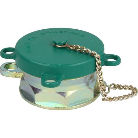 Bouchon de fermeture 2 x 2 1/2’’ vert pour fioul pauvre en soufre