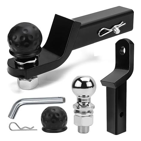 2" Steel Trailer Hitch for US Vehicles Trailer SUV Truck Dirt Bike (1/5)