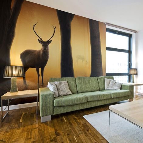 Papier Peint "Deer in His Natural Habitat" 193 x 250 cm (1/2)