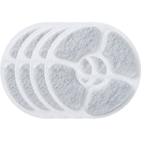 Triple filtre pour fontaine à eau pour animaux de compagnie, résine échangeuse d'ions pour une eau plus fraîche, charbon actif pour assurer la santé de votre animal, forme ronde.-AquaForge (1/5)