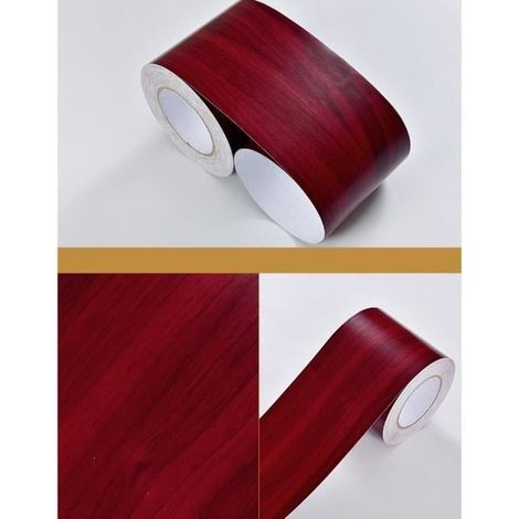 Carrelage,Autocollants muraux en Grain de bois pour plinthes,Stickers muraux pour salon,salle de bains,bordure - Wood RT -5mx10cm
