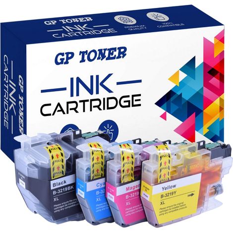 4x Tinte für Brother GP-B3219XL CMYK (1/5)