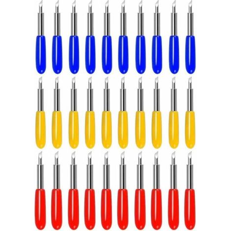 30pcs Lames de Rechange pour Machines de Découpe de Vinyle (Multicolore) (1/5)