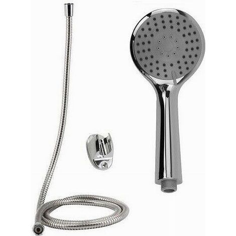 Cleafe - Kit Doccetta Multigetto Doccino Soffione Doccia Bagno Laccio 1,8 Mt Staffa 69350 - (1/2)