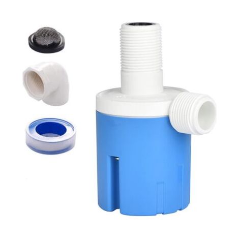 QORVA-Robinet à flotteur intégré à entrée latérale 3/4" pour piscines, aquariums, aquaculture, aquariums (DN20)