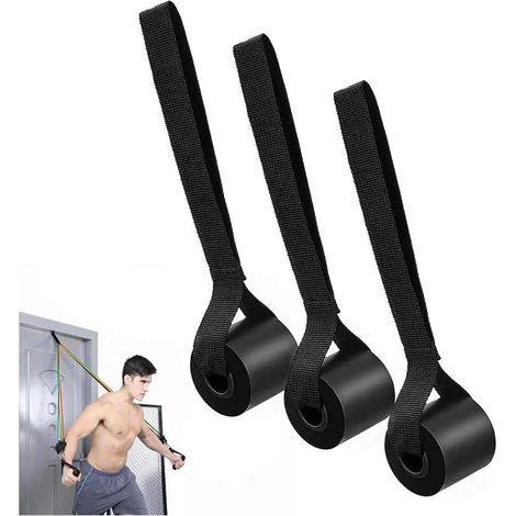 3 Ancrage de porte, mousse dense, noyau nylon, sangle épaisse, pour fitness maison (1/5)