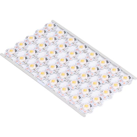 Ampoule LED à puce haute luminosité et économie d'énergie, avec plaque en aluminium, pour phares, éclairages de meubles et autres accessoires (1 W, 12 V). Couleur rose. (1/5)
