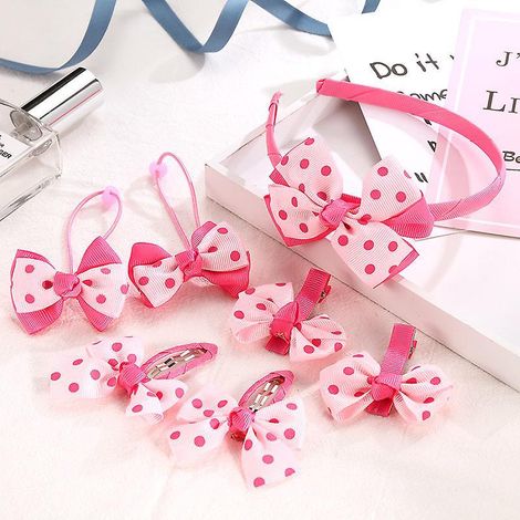 7 Pices Bijoux Pour Enfants Petites Filles Rose Collier Bracelet Bague Pinces  Cheveux Arcs Accessoires Ensemble, Princesse Bijoux Cadeau Pour Je (1/5)