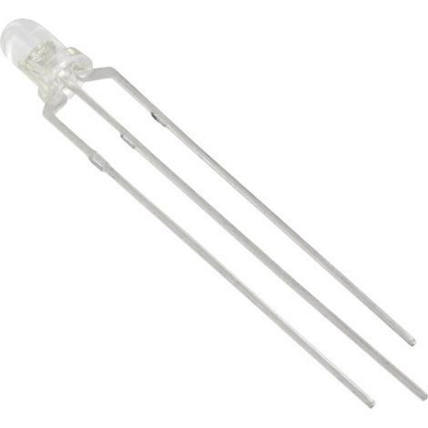 TRU COMPONENTS 1577308 LED bedrahtet Gelb, Grün Rund 3 mm 2200 mcd, 2650 mcd 35 ° 20 mA