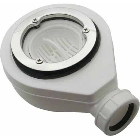 Bonde horizontale sans capot Ø90 DONA pour receveurs de douche, Ensoleillé (1/4)