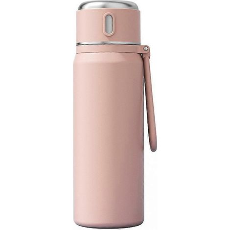 Gobelet isotherme en acier inoxydable de qualité alimentaire, rose, élégant et esthétique, idéal pour les enfants et les étudiants. (1/5)