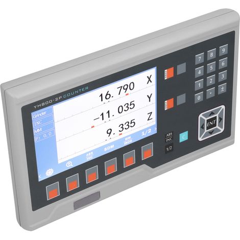 Réglette numérique LCD à lecture directe, encodeur magnétique à échelle linéaire pour tour et fraiseuse, alimentation AC 80-260V, prise UE, 2 axes (1/5)