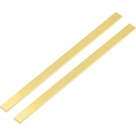 2 Pcs Barres Plates En Laiton H62 0.08"x0.47"x14" Barres Pleines (1/5)