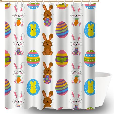 Rideau de douche 180x180 cocooning polyester pour salle de bain pour maison de vacances au bord de la mer (1/5)