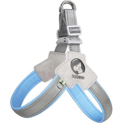 Verstellbare, atmungsaktive Hundeweste mit reflektierendem Rückenteil für Outdoor-Aktivitäten, Größe M, Blau