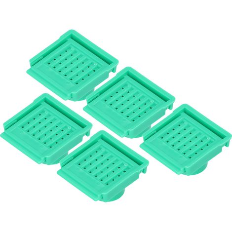 5 Pièces Grille de Ventilation Ruche en ABS Légère Non Toxique Anti Évasion Respirante Porte d'Entrée Ruche (Vert) (1/5)