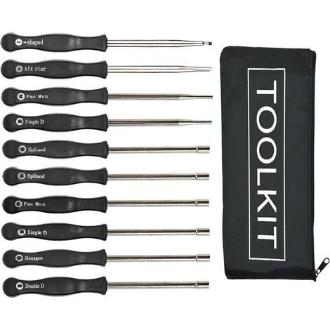 10 pcs Outil de réglage du carburateur Kit de tournevis pour carburateur à 2 cycles commun Réglage du petit carburateur Moteur Réglage de l'outil de réglage (1/4)