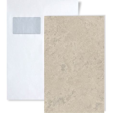 1 PIEZA DE MUESTRA de suelo vinílico SPC de clic Ezar Textura piedra caliza beige arena Muestra con efecto baldosa aprox. tamaño DIN A5-A4 (1/3)