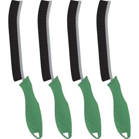 4 Pièces Brosse Nettoyage Salle de Bain - Brosse à Joint Carrelage Poil Dur pour Cuisine et Fenêtre Éviers Toilettes WC Baignoire Carrelage Sol (4, Vert) (1/5)