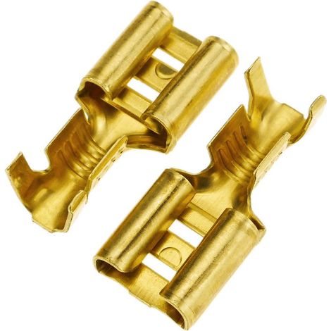 Faston Terminali femmina 6,3mm con retainer ( 20 terminali in blister ) 56-14327-00