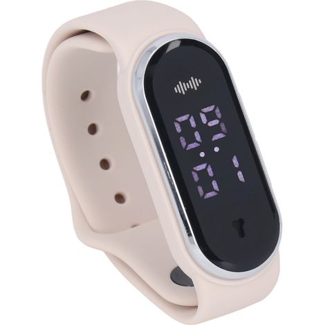 Mückenschutzarmband für den Außenbereich, biomimetischer Ultraschall-Mückenschutz für Schwangere und Kinder, mit Uhr, USB-aufladbar (integrierter Akku enthalten), Standardversion M21, weiß (1/5)