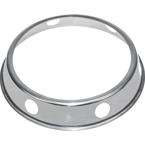 Support de wok en acier inoxydable - pour wok à fond rond - pour cuisinière, cuisinière à gaz, ustensiles de cuisine - pour table à manger Ø20cm (1/5)