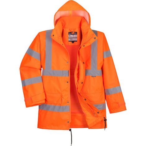 Chaqueta Traffic HiVis impermeable y transpirable 300D aislante polar interactivo naranja RT63 M Naranja