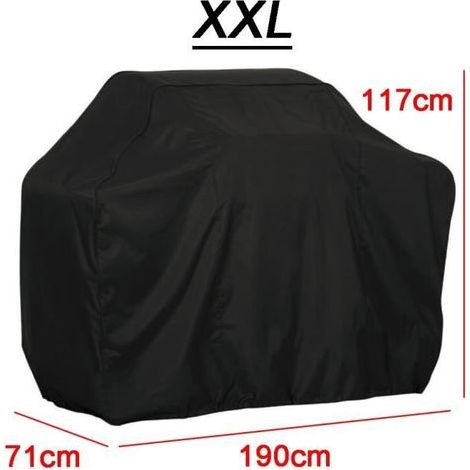 Weber XXL Barbecue Cover (190x117x71cm) - Waterproof & Durable - Black (1/4)