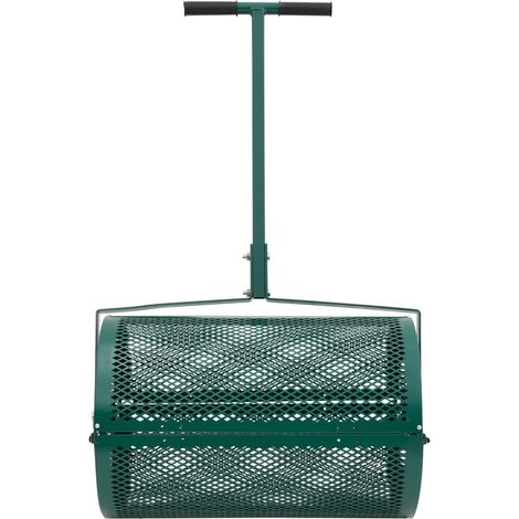 Épandeur de compost 75L vert Ø40x60 cm acier CFW566763 (1/5)