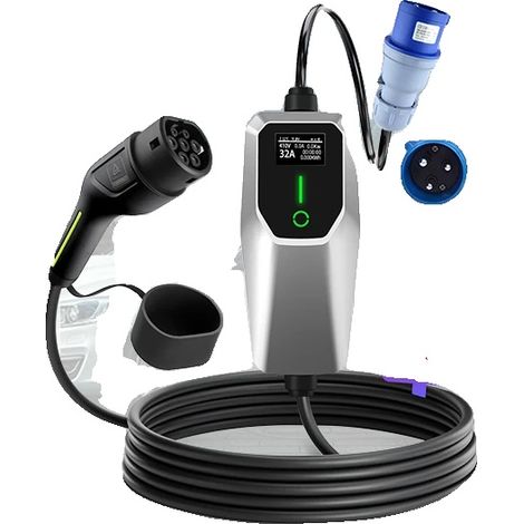 Chargeur EV, Design Portable, Compatibilité Polyvalente, SYS 7KW 8M, Type2-g (1/2)